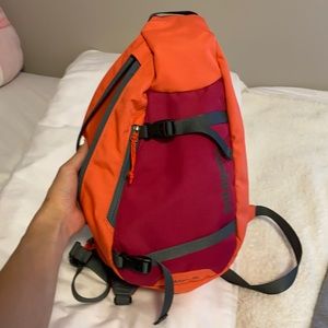 Neon Pink-Orange 8L One-Shoulder Backpack